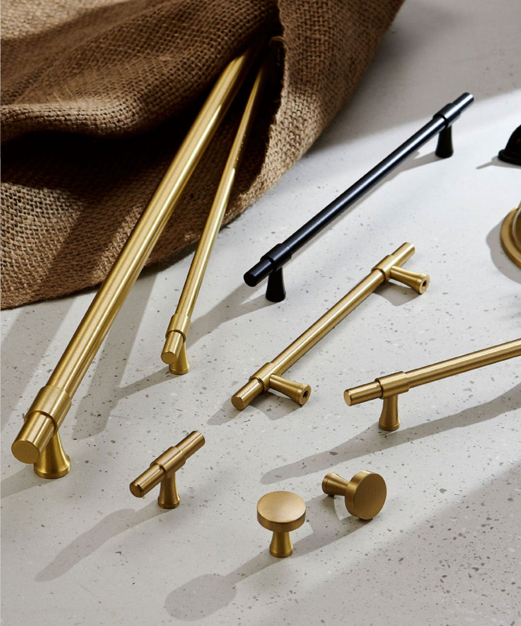 Riverdale Brass Cabinet Handles — Pomelli Designs