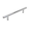 Chrome barbell cabinet pull, 96mm center to center