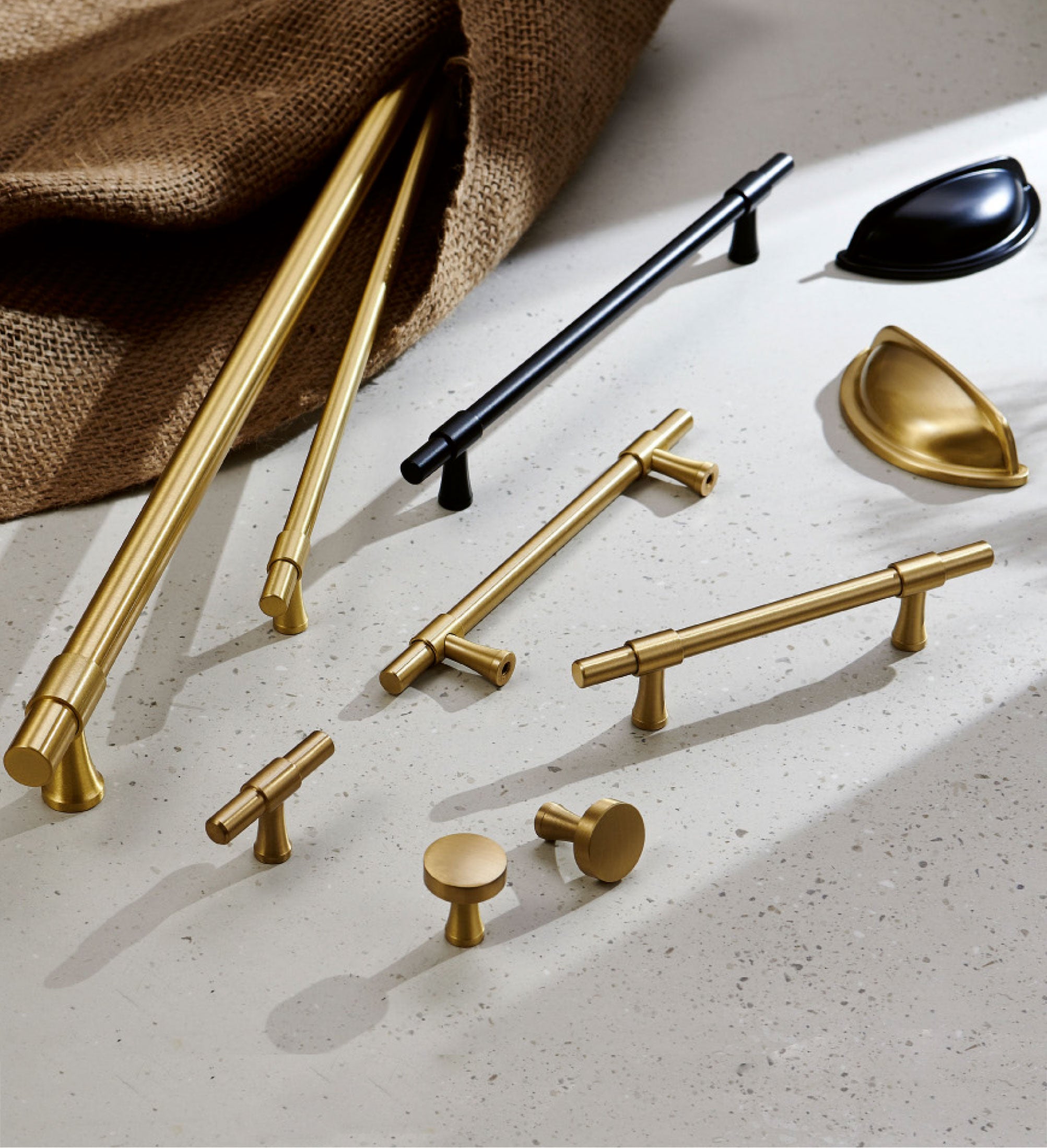 Riverdale Brass Cabinet Handles — Pomelli Designs